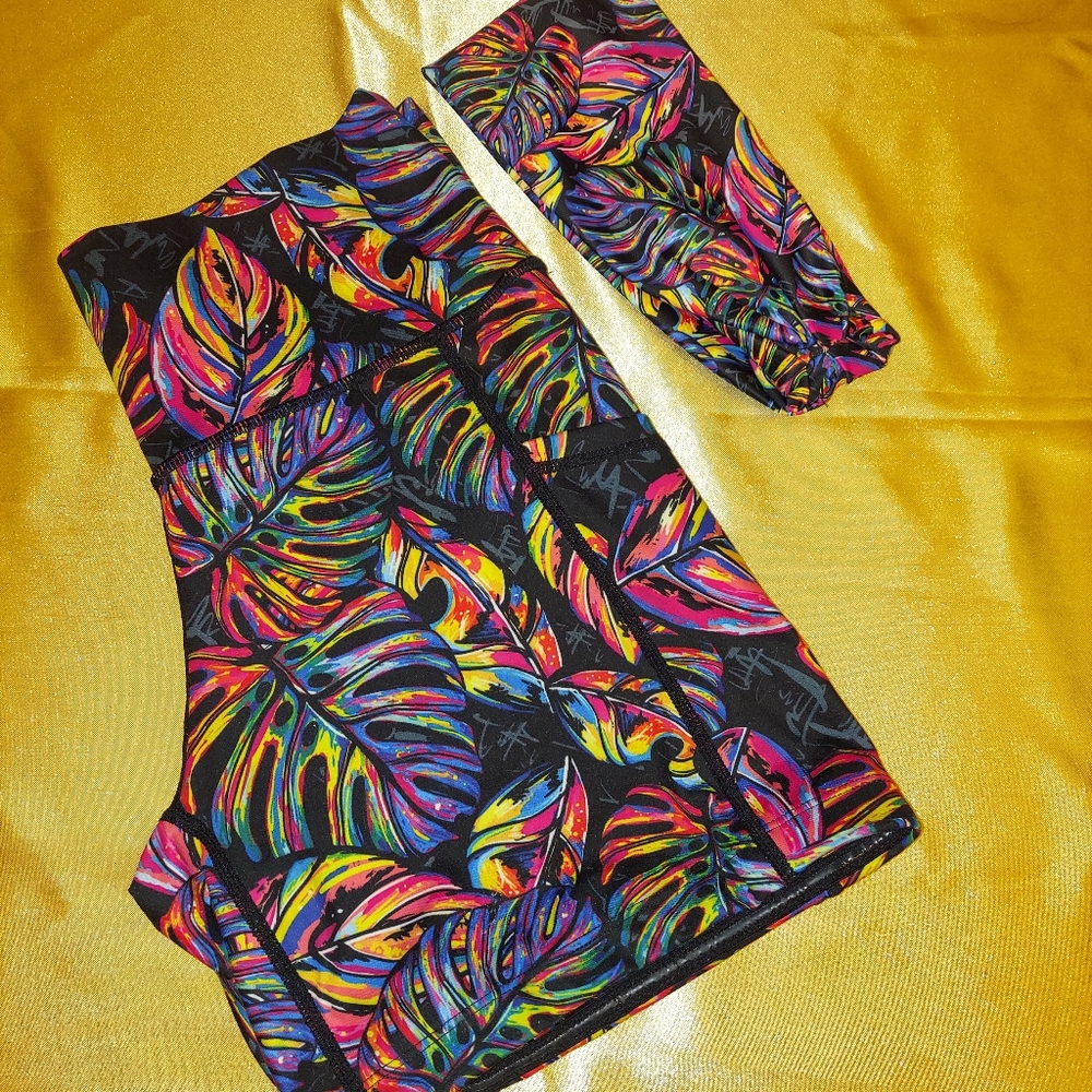 CVG 5 inch Tropic Like It's Hot Shorts & Headband